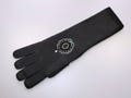 BLACK CASHMERE GLOVES Pompadour Swarovski rhinestones, long gloves HERITAGECONCEPTPARIS, fancy winter gloves, Valentine's Day gift, women's gift