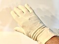 1960s White Star Gloves - Size 7 Formal Gloves - Theater Prop
