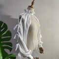 Detachable Bridal Sleeves, Satin Wedding Sleeve Accessories, Dreamy Fairy Tale Bride Accessories,Elegant Chiffon Satin Wedding Dress Sleeves