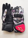 Unisex Alpinestars Racing Motorcycle Gloves – Full Grain Leather Protective Gear