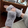 Ladies Soft Warm and fluffy Gauntlet Hand Warmers for Cold Weather - Women's Gloves Mittens Winter Clothing - Excellent Gift - Furry