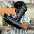 Articulated Black Gothic Knight Gauntlets – Handmade Steel Armor Gloves for LARP, Cosplay & Renaissance Faire