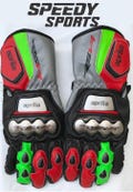 Aprilia RSV4 MOTOGP Motorbike Racing Leather Gloves - Made In Genuine Cowhide Leather - With Free Shipping
