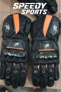 Hayabusa MOTOGP Motorbike Racing Leather Gloves - Made In Genuine Cowhide Leather - With Free Shipping