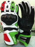 Premium CowhideKangaroo Leather Aprilia Motorcycle Racing Gloves | Protective Biker Multi Color Gloves | Carbon Knuckle Armor|Riding Gear