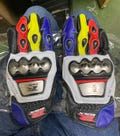 Suzuki GSXR Motorbike Racing Leather Gloves