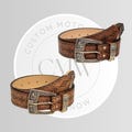 Ren Faire Belt, Vintage Carved Buckle Belt, Medieval Belt, Renaissance Faire, Brown Western Jeans Pants Belt, Viking Costume, Larping