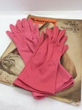 2 Pairs Of Pink  Vintage Gloves size 7, Dents