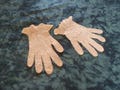 Antique Edwardian Lace Gloves Handmade Crochet Lace-Wedding Bridal Stage Photo Prop