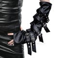 Minimal Black Genuine Leather Gloves, Fine Quality Leather Beige,  Leather Gloves, Mid length Wide Sleeves,Touch-Screen Sensitive Gloves
