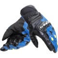 Dainese Style Gloves Motorbike/Motorcycle In Kangaroo With Kevlar /Cowhide With Fleece Leather|Blue & Black Racing Gloves