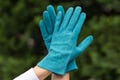 Women's UNLINED Gloves - BAY - suede leather