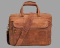 Men's Vintage Crazy Horse Leather Laptop & Travel Bag