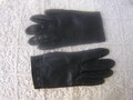 Vintage Lined Black Leather Gloves