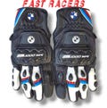 BMW M1000XR Motorbike MOTOGP Racing Leather Gloves - Made In Genuine Cowhide Leather - With Free Shipping