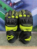 Premium Alpinestars GP Pro Race Track Gloves Cowhide/Kangaroo Leather |  Moto Rider Street Biker Gear – Black & Yellow Racing Gloves–