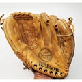 Vintage Wilson Jim "Catfish" Hunter Left Baseball Glove Dual Hinge 1970s A2160