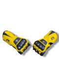 Suzuki Racing Motorcycle Gloves Yellow and Black Leather Protective Gear