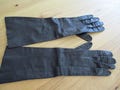 Pair of Soft Long Black Kid Leather Gloves Made by Gant Jonquet, France Expressly for Daytons