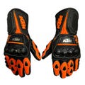 KTM Leather Motorcycle Racing Gloves | Motorbike Riding Gloves for Bikers"