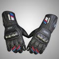 BMW Motorrad M1000R Motorcycle Racing Gloves – Premium Leather Biker Gloves with Carbon Knuckle Protection & Anti-Slip Grip