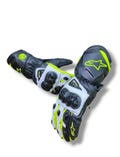 Alpinestars GP Pro Leather Racing Gloves CE Certified Made With Genuine Cowhide Leather With Knuckles  Bikers Safety Best Christmas GIFT