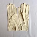 Vintage Ladies Suede Leather Gloves with Button Clasp