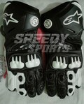 Alpinestars MOTOGP Motorbike Racing Leather Gloves - Made In Genuine Cowhide Leather - With Free Shipping
