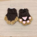 Fursuit paws - furry Gloves with Squeaking - Accept customization