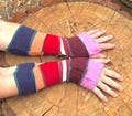 upcycled warm whimsy arm warmers
