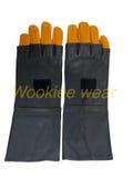Mandalorian Inspired Gloves | Star Wars Cosplay Gloves | Bounty Hunter Armor Accessories | Custom-Made Leather Costume Gloves