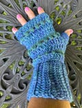 Hand-Crocheted Alpaca Fingerless Gloves – “Anemone” and  “Mermaid” – Soft, Warm, and Stylish