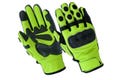 VANTOR Armored Motorcycle Gloves | Black Leather Full Gauntlet Racing Gloves | Carbon Knuckle Protection | Biker Gloves Men