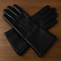 Sheepskin Leather Long Cuff Medieval Renaissance Steampunk Cosplay Gloves - Premium Leather Gauntlet Style, Halloween Gloves