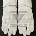 New Addition Pure white Motorbike, Motorcycle, 100% real Leather Racing Gloves with CE Approved Armors for Men and Women- Matchless Gift