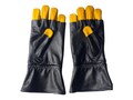 Mando Leather Gloves With Velcro | Handmade Mandalorian Cosplay Gauntlets | Real Leather Star Wars Costume Accessory