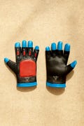 Cad Bane Inspired Leather Gloves – Blue/Black Cosplay Bounty Hunter Gloves for Clone Wars Book of Boba Fett Costume, Comic Con & Halloween