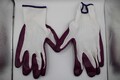 Purple Rubberized Garden Gloves