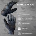Leather Motorcycle Racing Gloves, Motorbike Gloves, Biker Gear