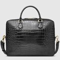 Luxury Genuine Alligator Leather Briefcase – Men’s Designer Business & Laptop Bag