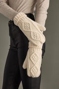 Beige Cable Knit Mittens | Winter Mittens | Fleece Lined Mittens | Neutral Mittens | Cream Cable Knit Mittens | Cozy Winter Mittens