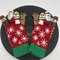 Christmas Characters Mitt Puppet Knit Glove