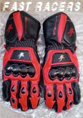 Hayabusa Motorbike MOTOGP Racing Leather Gloves - Made In Genuine Cowhide Leather - With Free Shipping