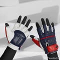 Leather Motorcycle Gloves Unisex Half Finger Anti Slip Suede,Genuine Leather,Winter Gloves,Driving Gloves,Fashion Gloves