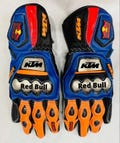 KTM Red Bull Racing Motorcycle Gloves – Protective Leather Moto Gloves