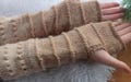 Long Fingerless Gloves, Hand-knitted Alpaca Mittens, The Perfect Gift for Her Love of Travel, Women's Hand Warmers , Gift ideas