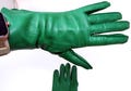 Vintage Kelly Green Leather Gloves – 1950s Women’s Size 6.5 Small, Mid-Century Fashion Accessory, Real Leather Driving or Dress Gloves