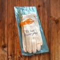 Vintage 1950s White Satin Dress Gloves Made in Italy Size 6 w/ Original Bag