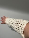 2# White Pink Lotus Arm warmers/Young Girls LegWarmers