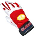 Handmade White Leather Batting Gloves - Men Women Sports Gloves - Durable Black Palm - Baseball Cricket Gloves